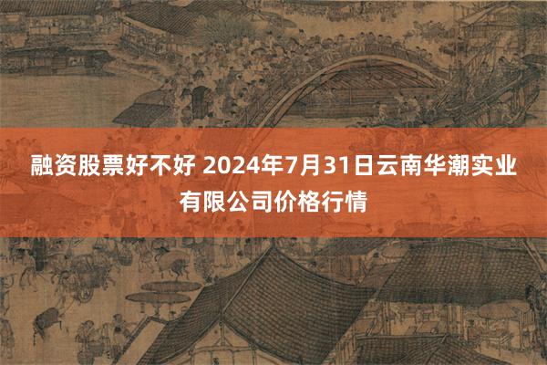 融资股票好不好 2024年7月31日云南华潮实业有限公司价格行情