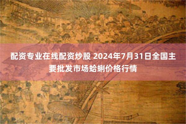 配资专业在线配资炒股 2024年7月31日全国主要批发市场蛤蜊价格行情