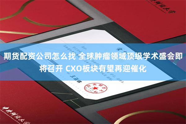 期货配资公司怎么找 全球肿瘤领域顶级学术盛会即将召开 CXO板块有望再迎催化